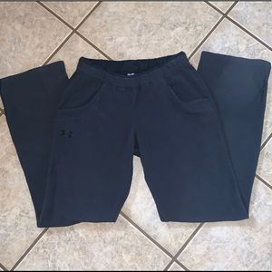 Womens Under Armour POLYESTER FLEECE pocket pants size XS 00-0-1-2